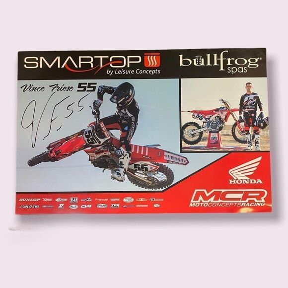 SIGNED VINCE FRIESE SUPERCROSS POSTER - Picture 1 of 3